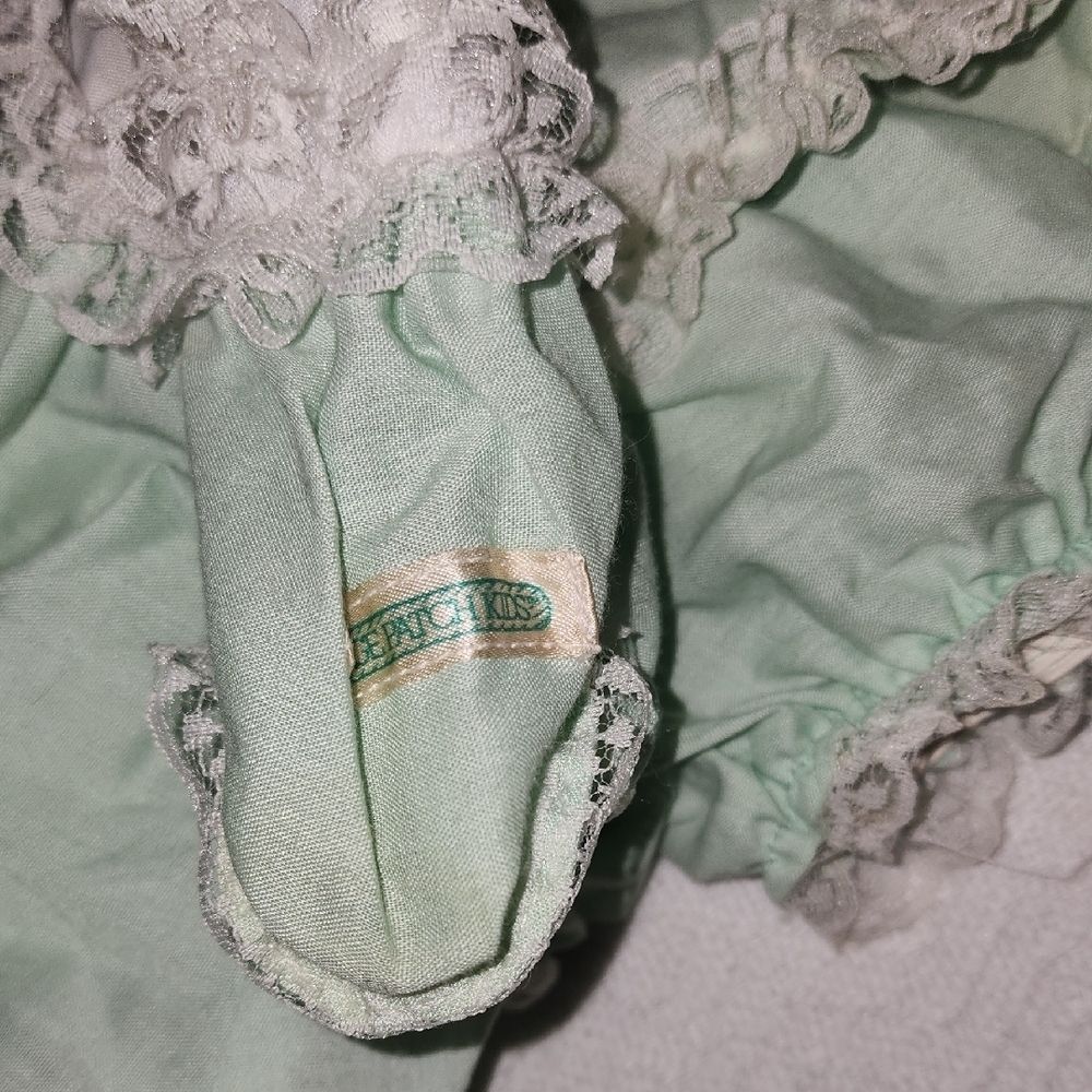 Cabbage Patch Doll Mint Green Ruffled Dress w Bloomers Outfit - Picture 7 of 7